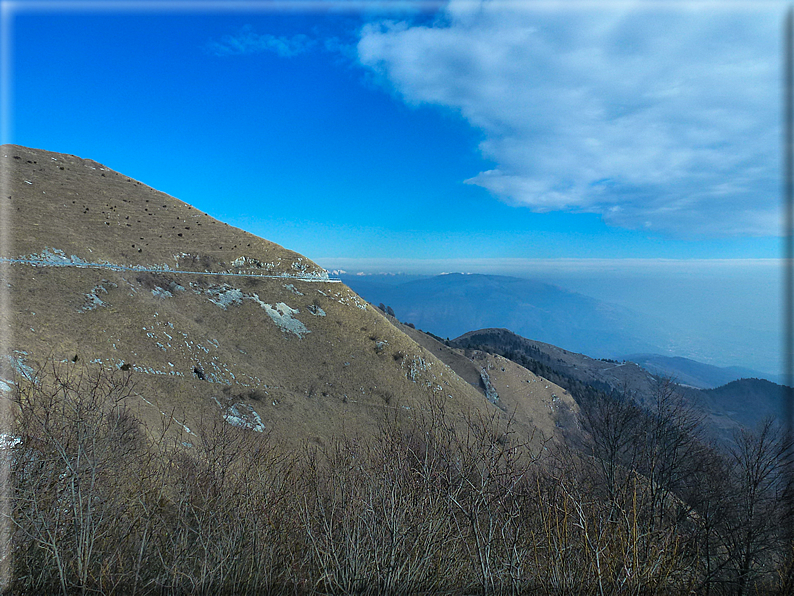 foto Salita dal Monte Tomba a Cima Grappa